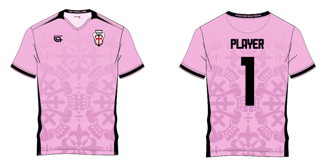F.C. Pro Vercelli Maglia Portiere Stadium Rosa 2025/2027