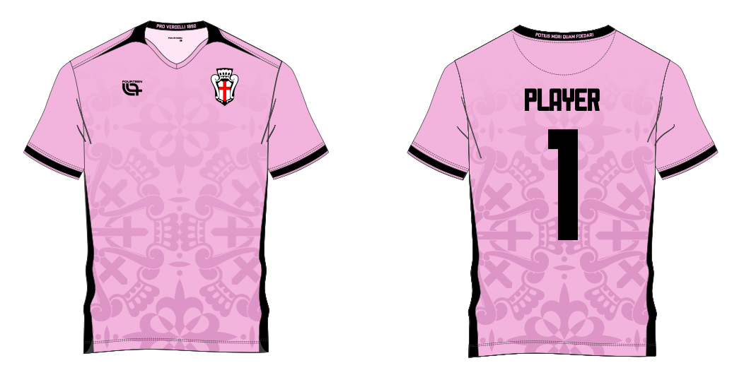 F.C. Pro Vercelli Maglia Portiere Stadium Rosa 2025/2027