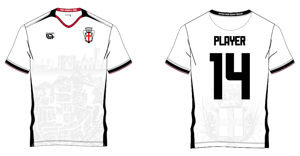 F.C. Pro Vercelli Maglia Gara Home Authentic 2025/2027