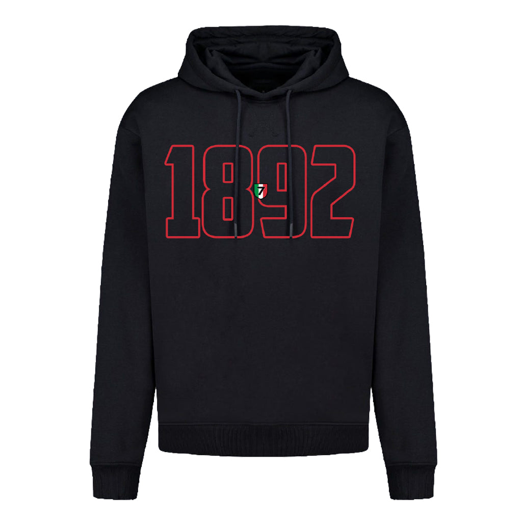 LIMITED EDITION Pro Vercelli Felpa 7 Scudetti Nera