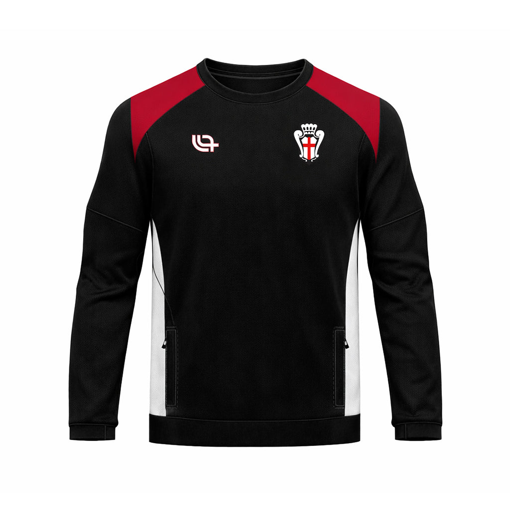 Pro Vercelli Felpa Allenamento Nera 2025/26