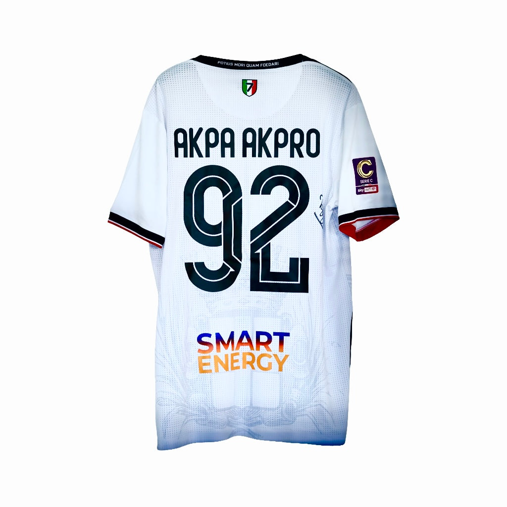 MATCH WORN Derby Pro Vercelli Novara Akpa Akpro