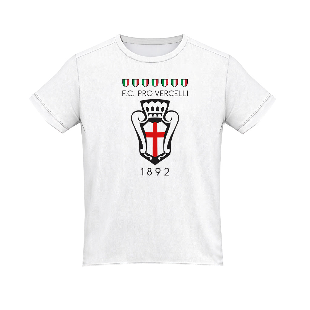 Pro Vercelli T-Shirt Logo Bianca