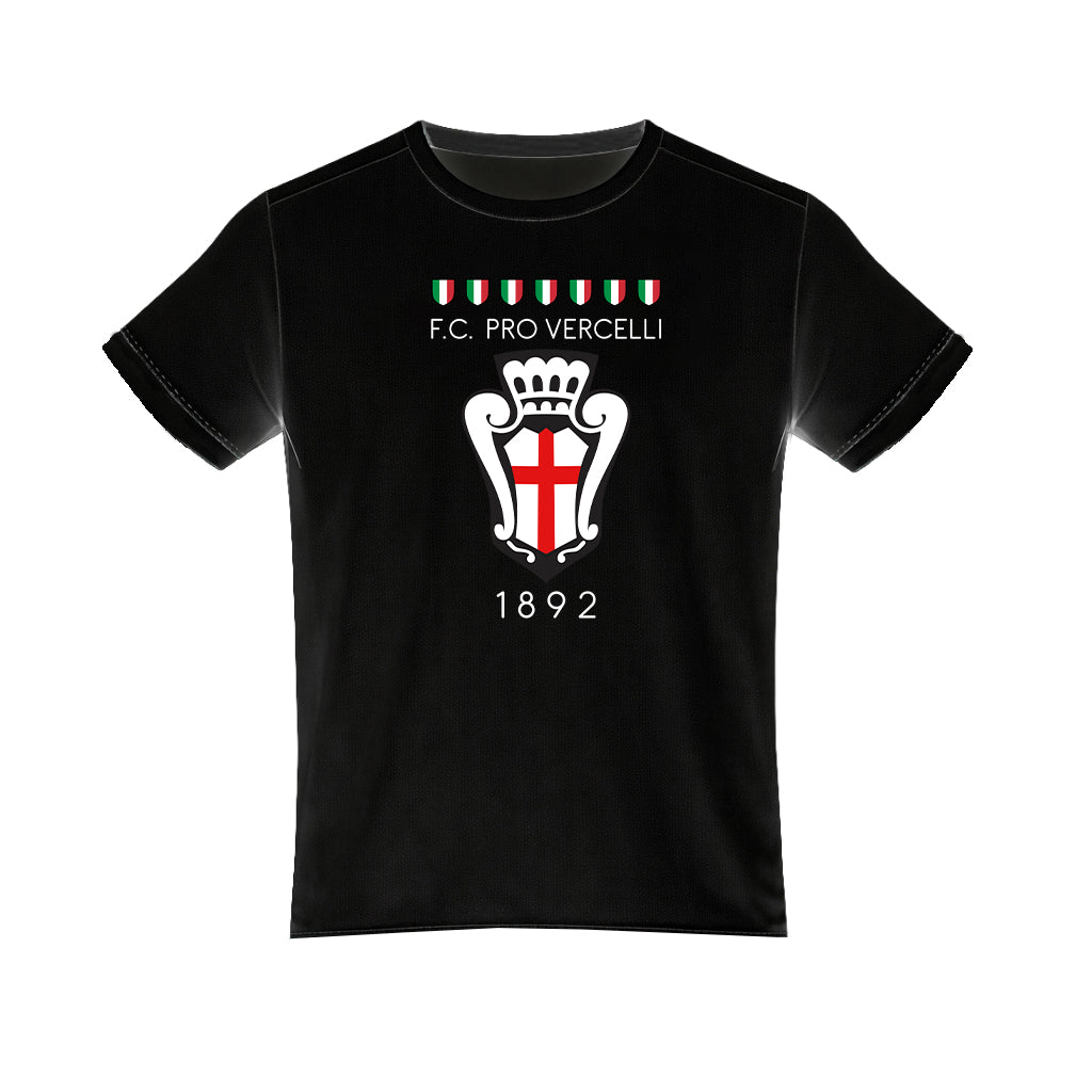 Pro Vercelli T-Shirt Logo Nera