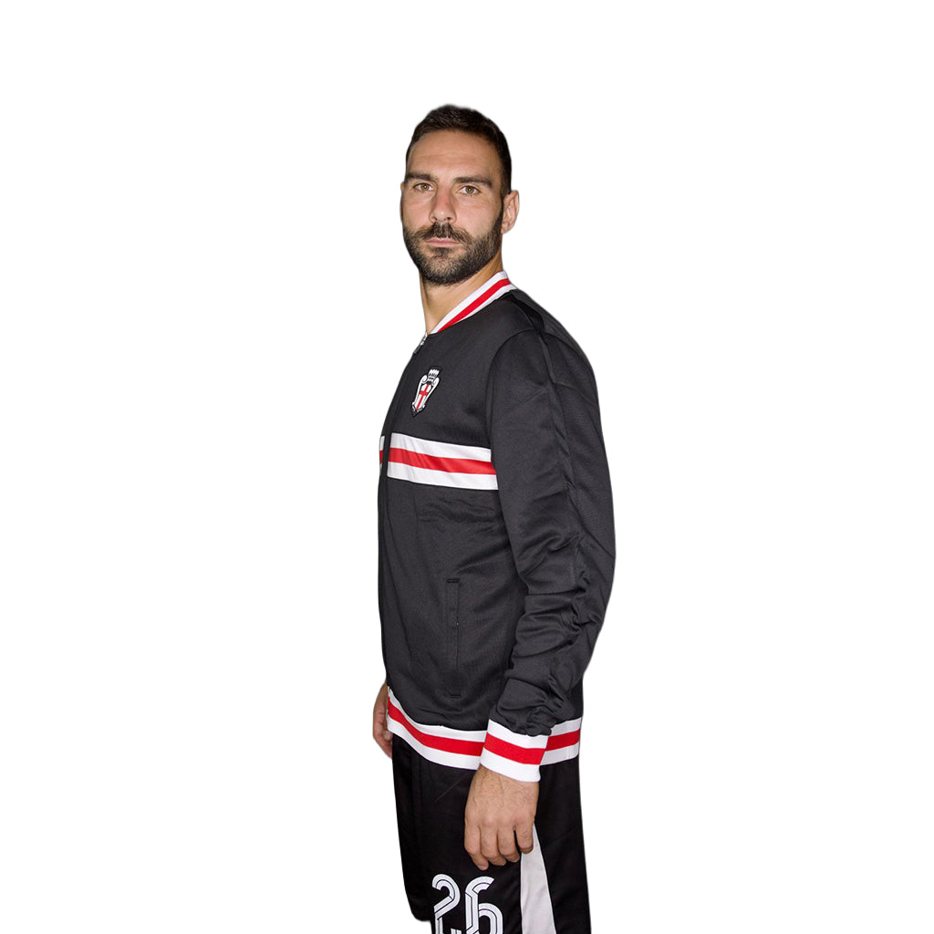 Pro Vercelli Felpa Rappresentanza Nera 2025/26